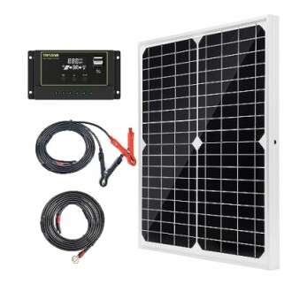 Topsolar Solar Panel Kit 20W 12V Monocrystalline Review | Affordable Off-Grid Charging Solution